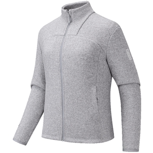 安踏国家地理POLARTEC抓绒连帽外套p绒春季女子保暖外套162546705