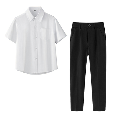 六一儿童演出服夏短袖泰式校服班服男女童毕业照大合唱朗诵团体服