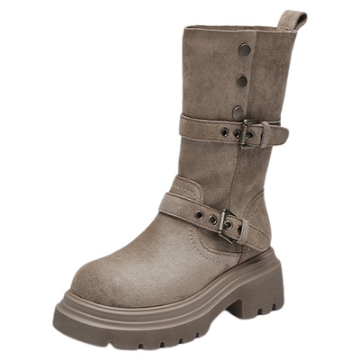 达芙妮美拉德短靴女新疆西部靴子