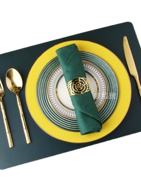 轻奢会所餐具摆件套装样板房摆台