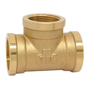 加厚铜三通 内牙三通 内螺纹等径3通铜接头1分2分3分4分6分1寸