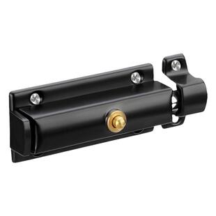 不锈钢自动弹簧插销门锁按钮式防锈门栓家用公共厕所按压式门锁扣