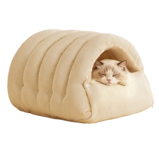 冬天加绒加厚猫窝可拆洗3D不塌陷保暖封闭式安全感猫屋狗窝宠物窝