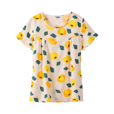 中老年女款棉绸宽松大码睡衣