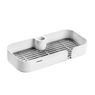 九牧淋浴花洒置物架淋雨浴室洗澡免打孔升降杆沐浴托盘卫生间收纳