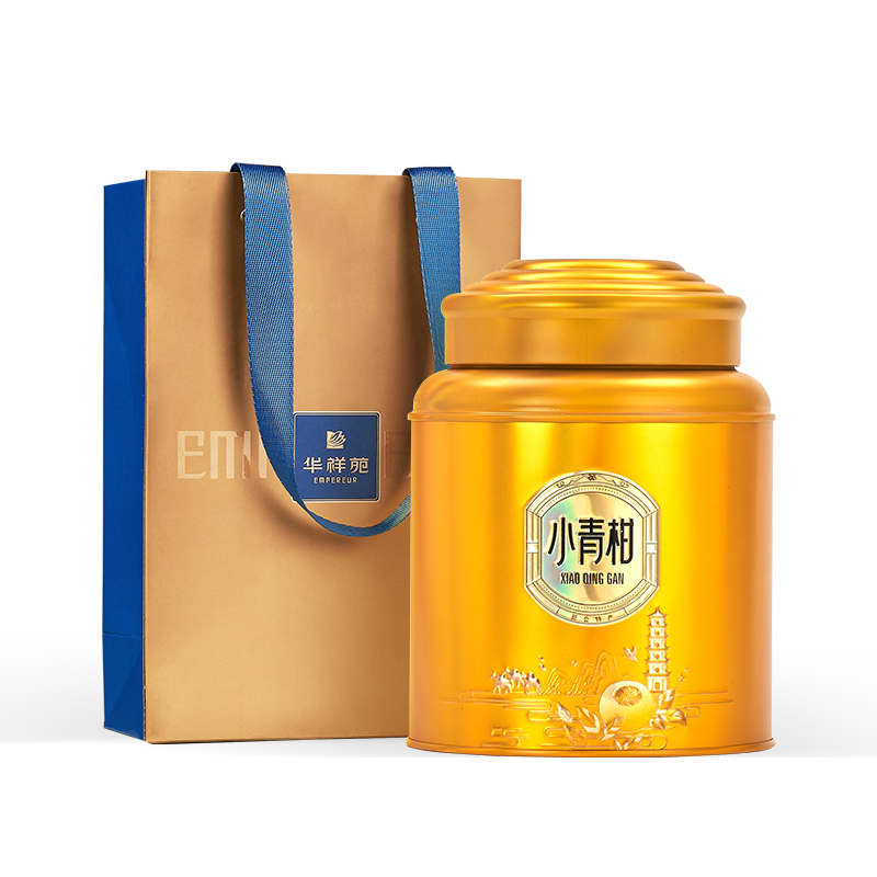 【贈(zèng)2粒試喝】華祥苑茶葉 新會(huì)小青柑普洱茶 生曬陳皮柑普茶250g