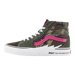 Vans范斯Aape联名 Sk8-Hi迷彩拼接 小闪电板鞋VN0A5JIVCMA现货