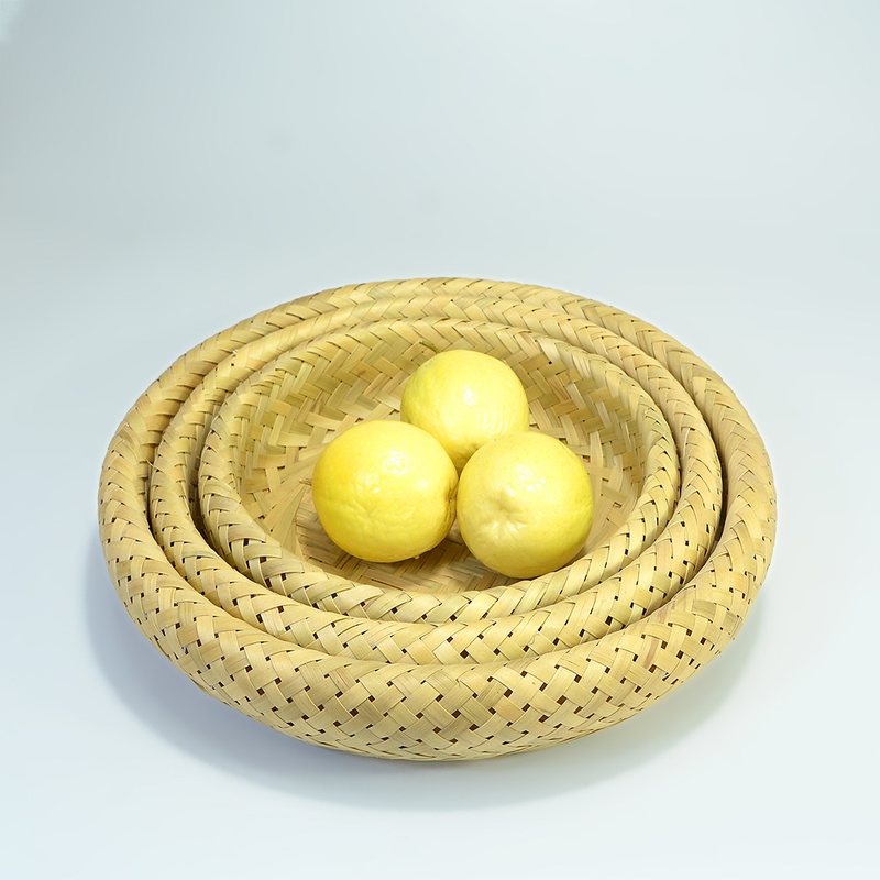 竹编果盘竹制簸箕农家篮子收纳筐筛子家用水果馒头筐筲箕箩筐竹筐