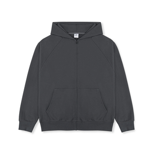 IDLT 高品质 廓形拉链卫衣帽衫 插肩袖 宽松原创街头风格百搭 ins