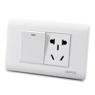 国际电工 118型家用面板16a空调usb电源十五孔带一二三四开关插座