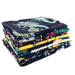 高档绵绸人造棉布料桑棉绸民族服装儿童卡通纯棉宝宝睡衣面料夏季