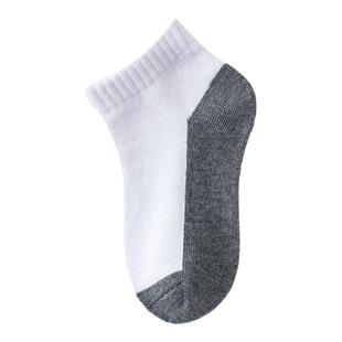 学生白袜子春夏棉袜短筒袜男女童纯色拼色运动袜夏天薄款儿童袜子
