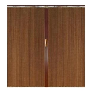 竹帘推拉门折叠门隔断帘空调遮阳拉帘货架柜帘临时门商铺防盗门帘