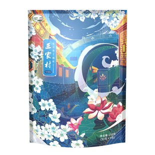 【天猫U先】三家村桂花莲子藕粉西湖莲藕粉羹杭州特产独立小袋装