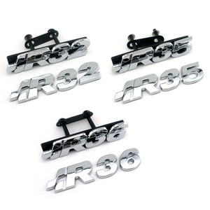 大众宝来R车标大众改装R32R36R50中网标车尾行李箱运动R车尾标贴