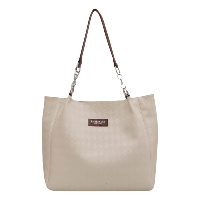 黑色单肩大包2025新款大容量通勤托特包高级感时尚百搭妈妈斜挎包