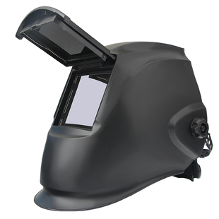 可翻盖电焊面罩大视窗双层防护面具氩弧焊帽子头盔电焊工玻璃镜片