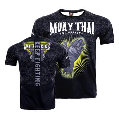 MMA泰拳运动透气T恤武术休闲锻炼训练踢拳UFC拳击速干定制短袖