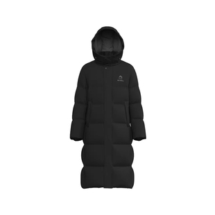 鸭鸭长款羽绒服男2025冬季新款冰壳系列连帽过膝加厚保暖鸭绒外套