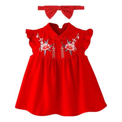 周岁女宝宝礼服夏季旗袍连衣裙