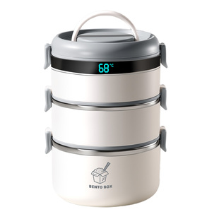 多层保温饭盒上班族提桶不锈钢微波炉加热专用大容量带饭便当餐盒