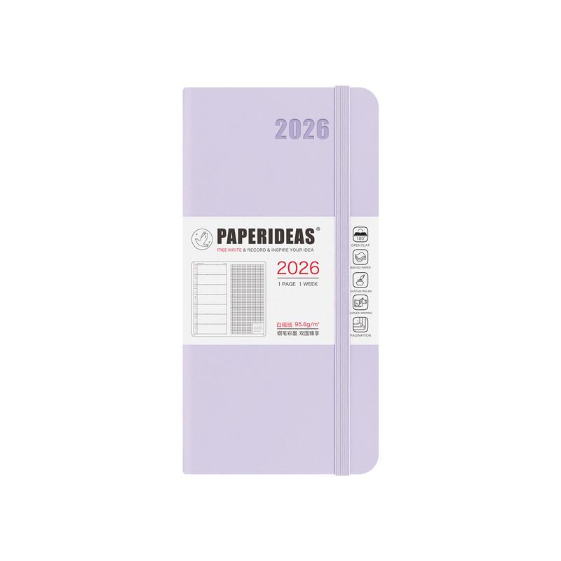 weeks手帐2026周计划本日程本paperideas周历48k小笔记本简约随身记事本企业定做效率手册行事历可定制LO