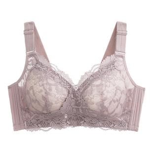 唯一俏大女儿大胸显小美背女无钢圈全罩杯大码文胸轻薄收副乳上托