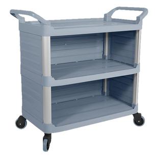 餐厅酒店撤台收碗车送餐车小酒水车收餐车三层带门保温封闭上菜车