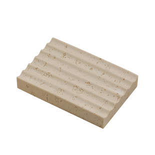 洞石皂碟肥皂盒香皂盒置物架肥皂沥水盒子高级轻奢肥皂架家用皂盒