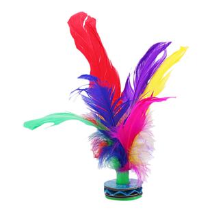 鸡毛毽子比赛专用健身毽球键子耐踢毛幼儿园儿童小学生羽毛花毽子