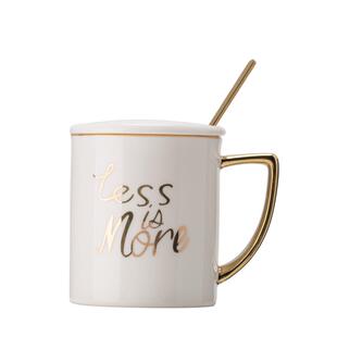 原创金色马克杯 烫金陶瓷杯 咖啡杯电镀镀金杯子水杯定制LOGO礼品