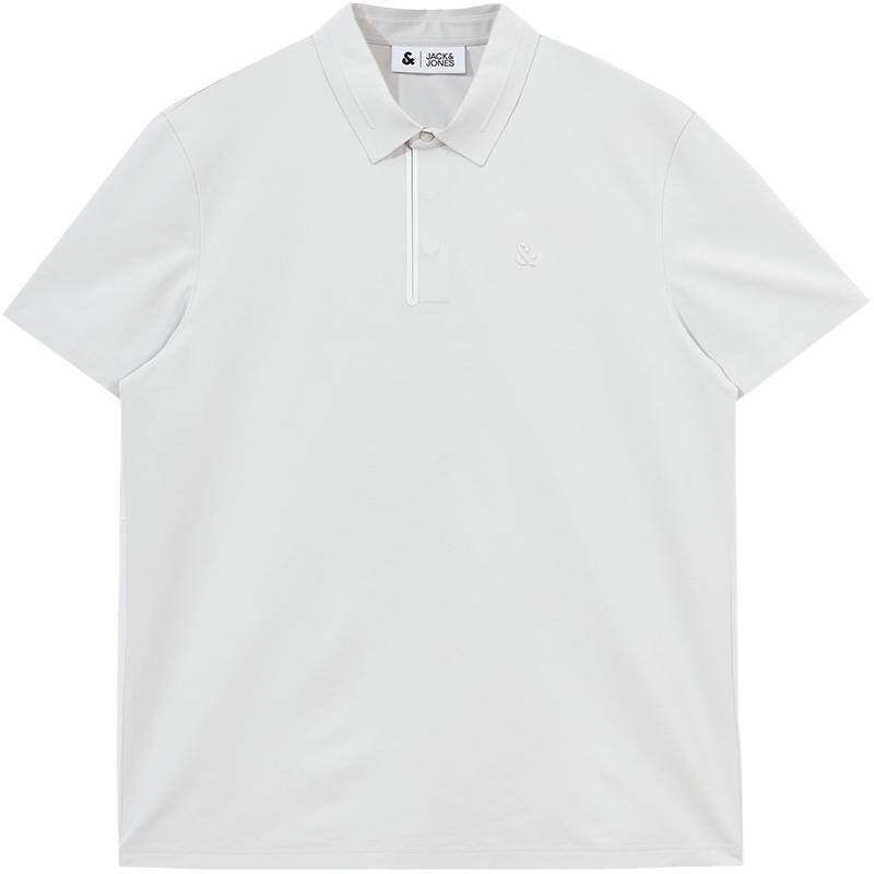 [速干]杰克琼斯春夏男装士polo衫压胶高级休闲运动短袖T恤翻领