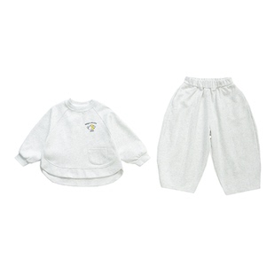 女童春秋套装26新款宝宝蝙蝠衫宽松休闲女童装运动外套裤子两件套