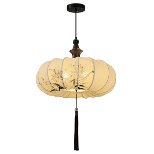 2025年新款宋代美学卧室吊灯新中式古风餐厅书房灯禅意茶室主灯具