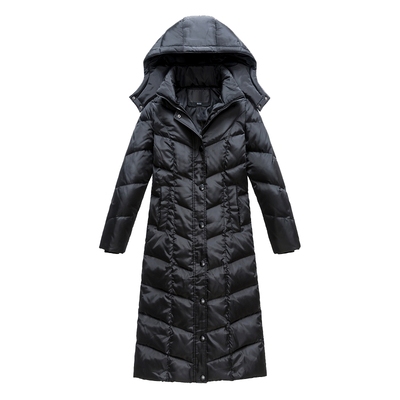 新款加长过膝大码修身显瘦羽绒服