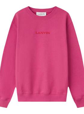 LANVIN浪凡女士简约LOGO卫衣