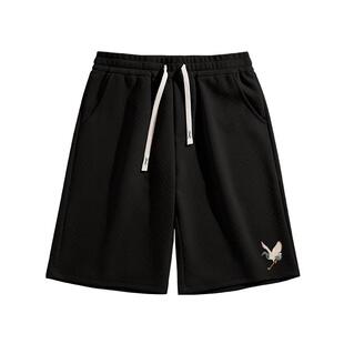真维斯旗下运动短裤男篮球潮牌直筒裤夏季中国风男士宽松五分裤子