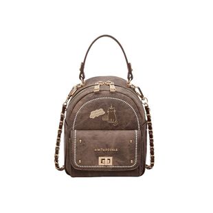 艾米兔女包2026新款简约百搭猫咪图案小众设计质感通勤手提双肩包