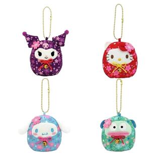 日本三丽鸥玉桂狗库洛米吉蒂猫丑鱼毛绒挂件钥匙扣挂饰手玉公仔