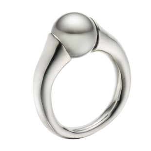 SUDROV素觉戒指 轻奢高级感925银海水珍珠真多麻色冷淡风气质指环