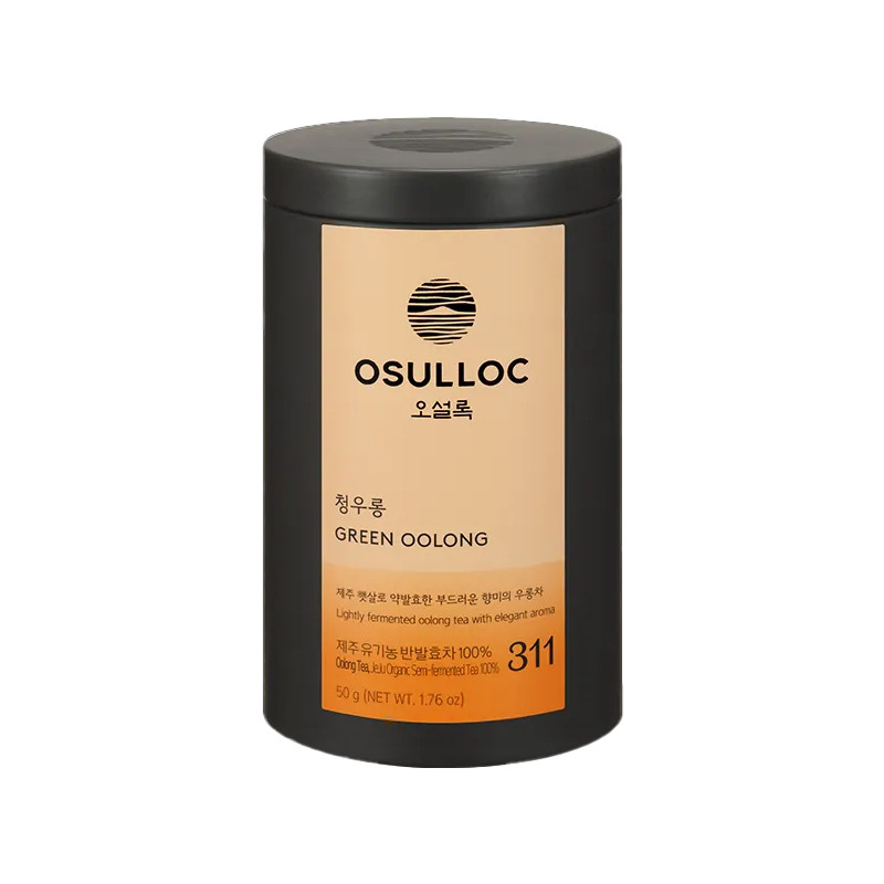韩国osulloc青乌龙茶50g 济州岛绿茶叶80g清新自然回味茶叶礼盒