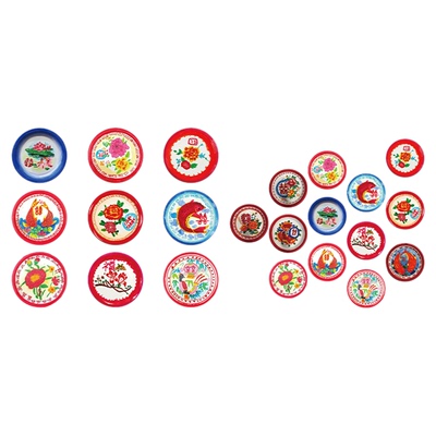 搪瓷盘东北墙面装饰火