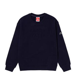 Kappa卡帕冬季新款女加绒运动卫衣休闲圆领外套K0B82WT01