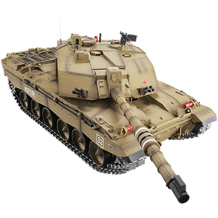 遥控坦克英国挑战者II2金属履带电动军事模型男孩玩具车