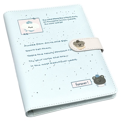 高颜值泼墨小狗活页四宫格卡册拍