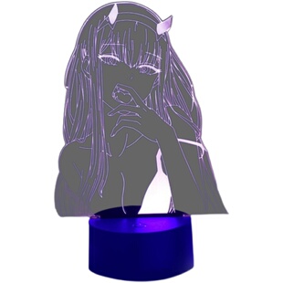 国家队02周边亲爱的弗兰克斯手办零二桌面摆件卧室电竞氛围小夜灯