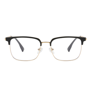 160-170mm超大框近视眼镜男款半框纯钛配度数胖子加大加宽眼睛架