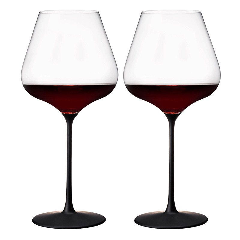 VINOS 轻奢高级感水晶玻璃红酒杯一对礼盒装家用葡萄酒高脚杯子