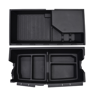 适用26款奔驰GLC后备箱储物盒收纳箱glc300l车载用品260l尾箱下层