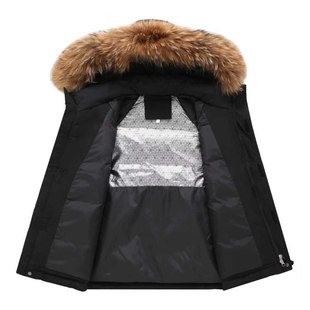 儿童羽绒服男童中长款2025冬季新款洋气中大童装加厚女孩子冬外套